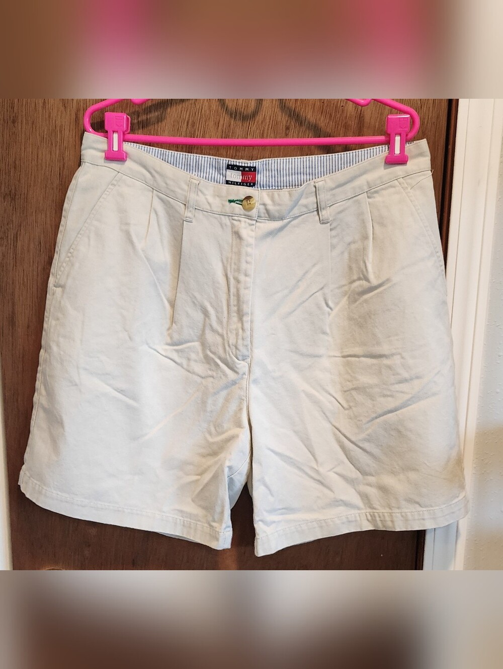 Tommy Hilfiger Cream Cotton Shorts